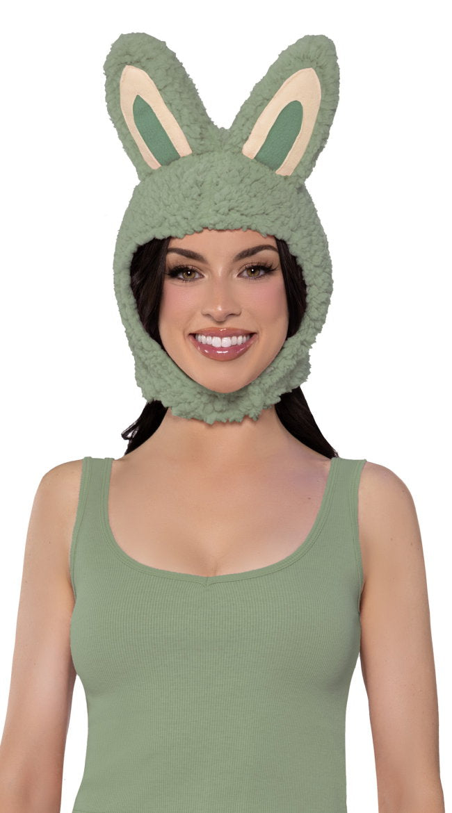 Green Little Monster Costume Hood - Image 1