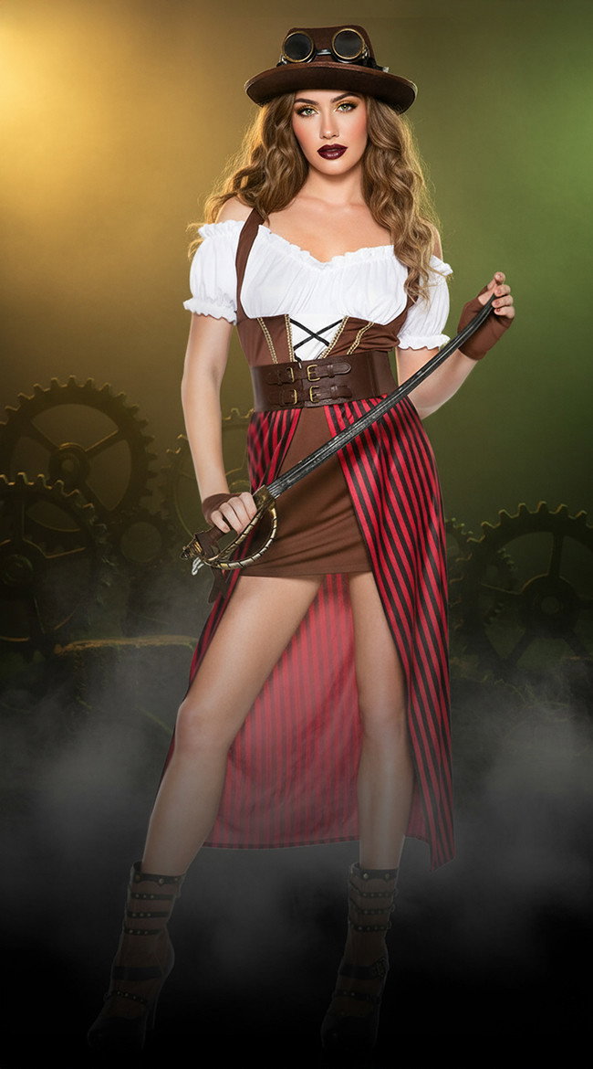 Steampunk Pirate Costume - Image 1