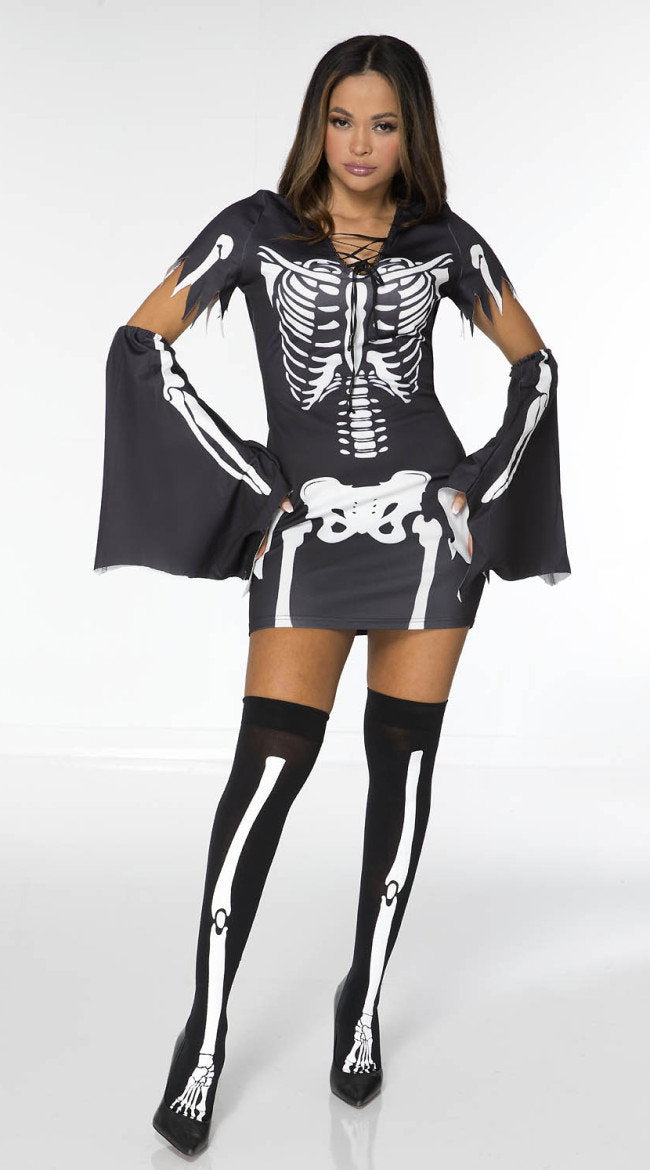 Haunted Skull Dress Costume - Image 1