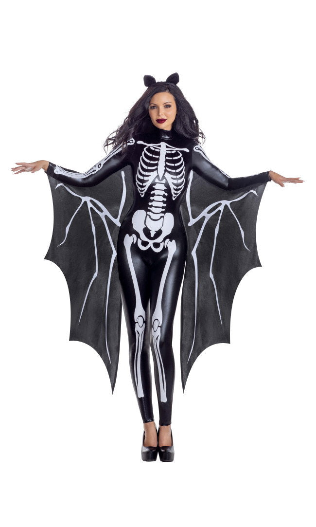 Battie Skeleton Lamé Bodysuit Two Piece Set - Image 1