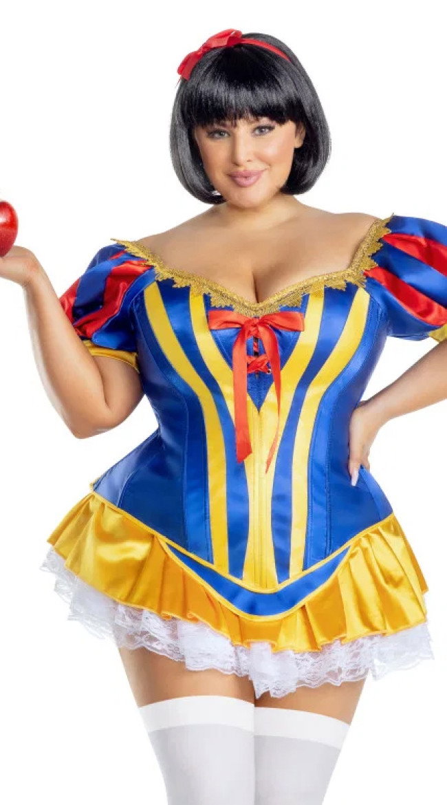 Plus Fairy Tale Snow White Bedroom Costume - Image 1