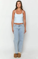 Scottie Blue Striped Singlet