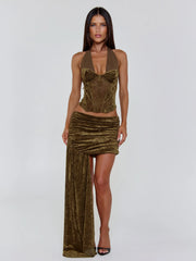 Tryial Mini Skirt Olive