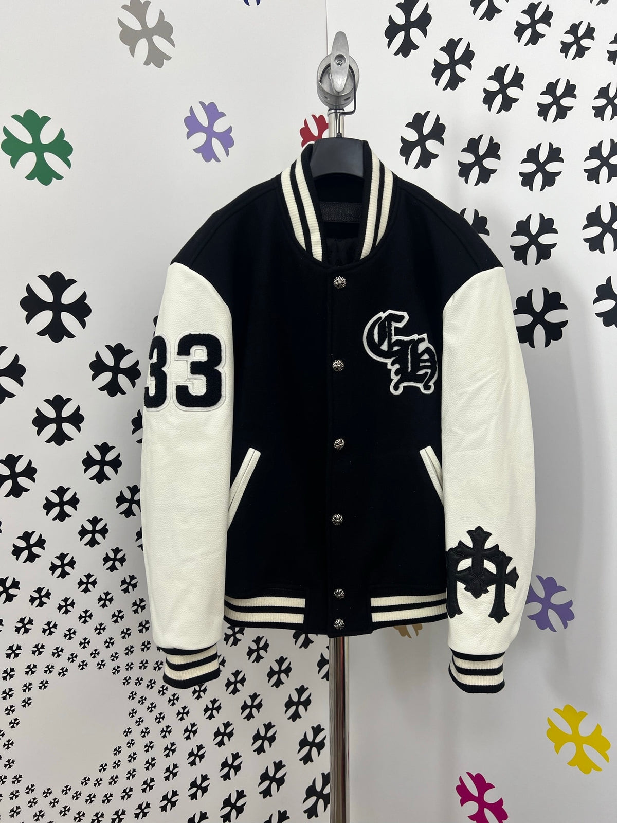 Chrome Hearts Eagle Varsity Jacket #375872