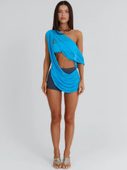 Sylvee Playsuit Blue