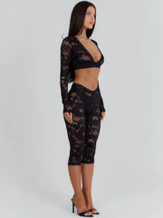 Morena Crop Top Black