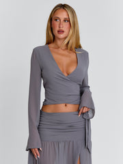Livvie Top Grey