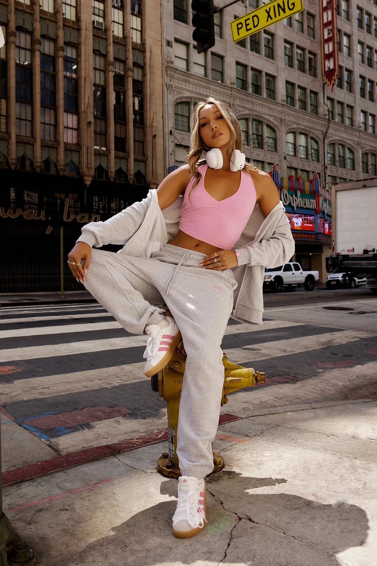 Base Cuffed Sweatpants Grey Marle