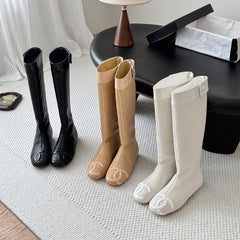 Chanel Vintage Mid-calf Boots #395429