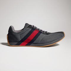 GUCCI Gucci Tempo Sneaker in Dark Grey Mesh and Suede #395421