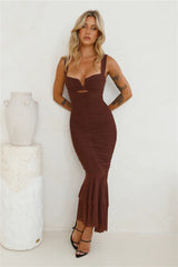 Party Pal Maxi Dress Chocolate