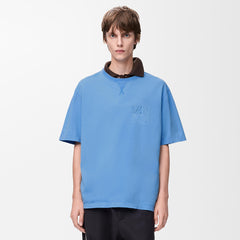Loewe Loose Fit T-shirt in Cotton Blue #384840