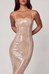 Embellished Square Neck Lace Gown In Pale Peach