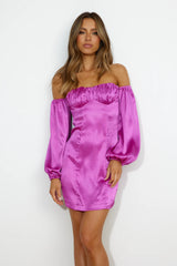 Luxe Look Mini Dress Purple