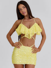 Emari Mini Skirt Yellow