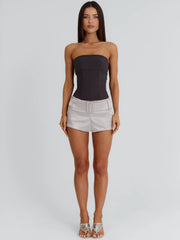 Chaya Corset Top Brown