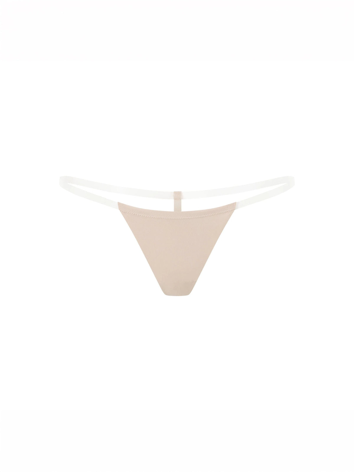 Jada Seamless Clear Strap G-String Nude