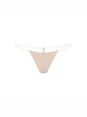 Jada Seamless Clear Strap G-String Nude
