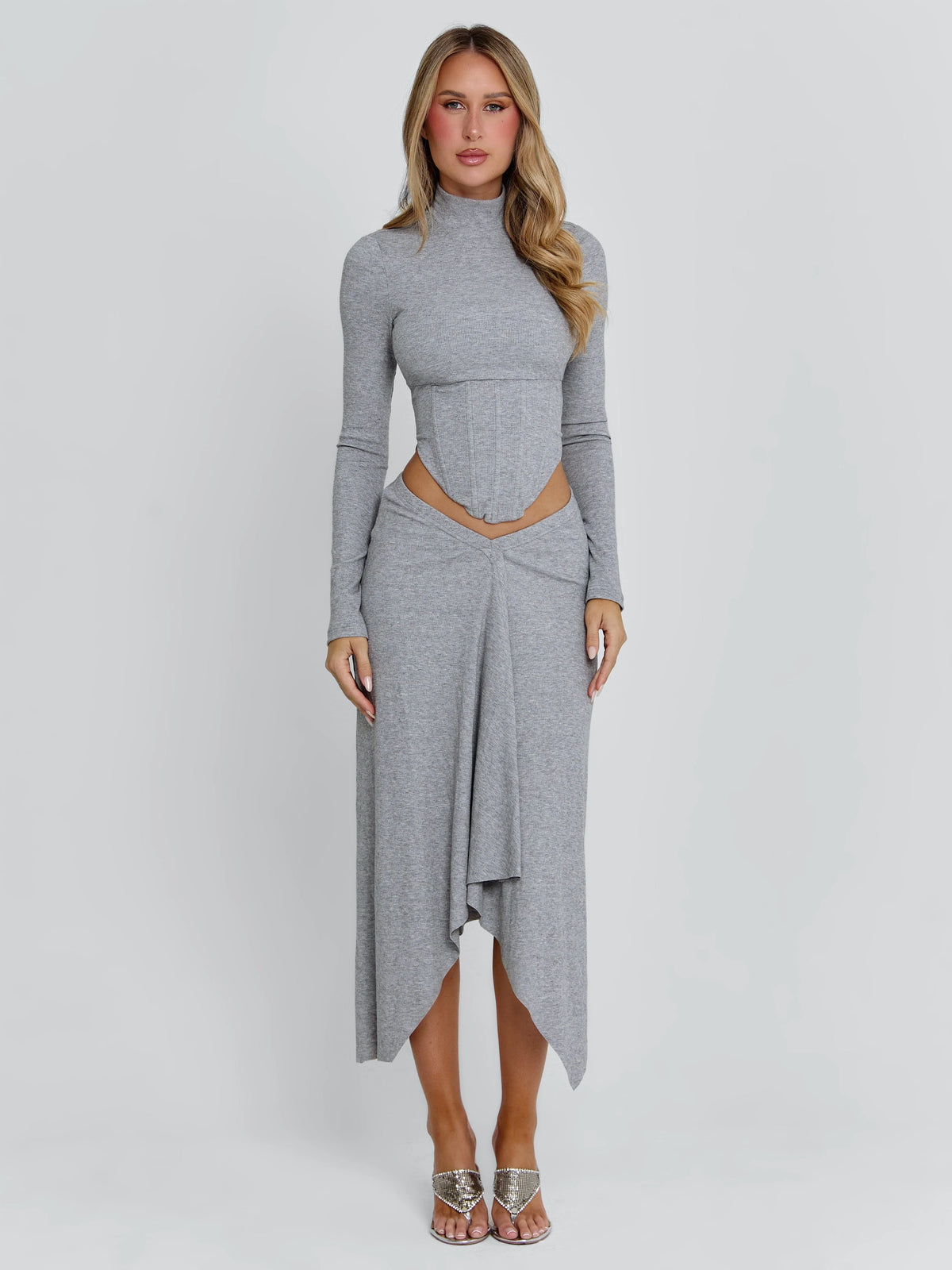 Amelis Maxi Skirt Grey