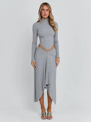 Amelis Maxi Skirt Grey