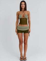 Aubri Shorts Khaki