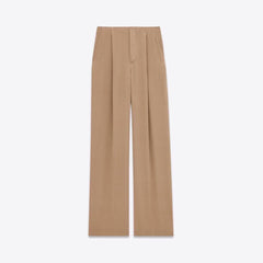 Saint Laurent Women's Sand-Colored Thin Suit Double-Breasted Six-Button Jacket Pants #321905