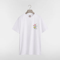 DIOR Dior Secret Garden Print T-Shirt with Relaxed Fit Black Cotton Knit #387157