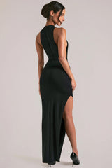 Sleeveless Maxi Dress  In Black