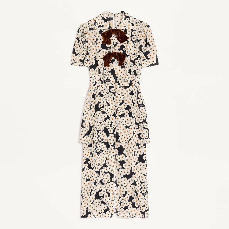 Valentino Bow Print Dress #375527
