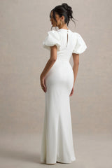 Love Letters | White Puff-Sleeve Maxi Dress