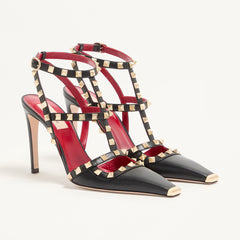 Valentino Rockstud Kidskin Pumps 100mm for Woman in Light Phard #393373