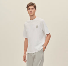 Hermès H Cheval T-shirt With Leather Detail #386184