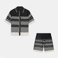 AMIRI CHECKERED MESH SHIRT AND SHORT #386685