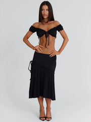Arrielle Midi Skirt Black
