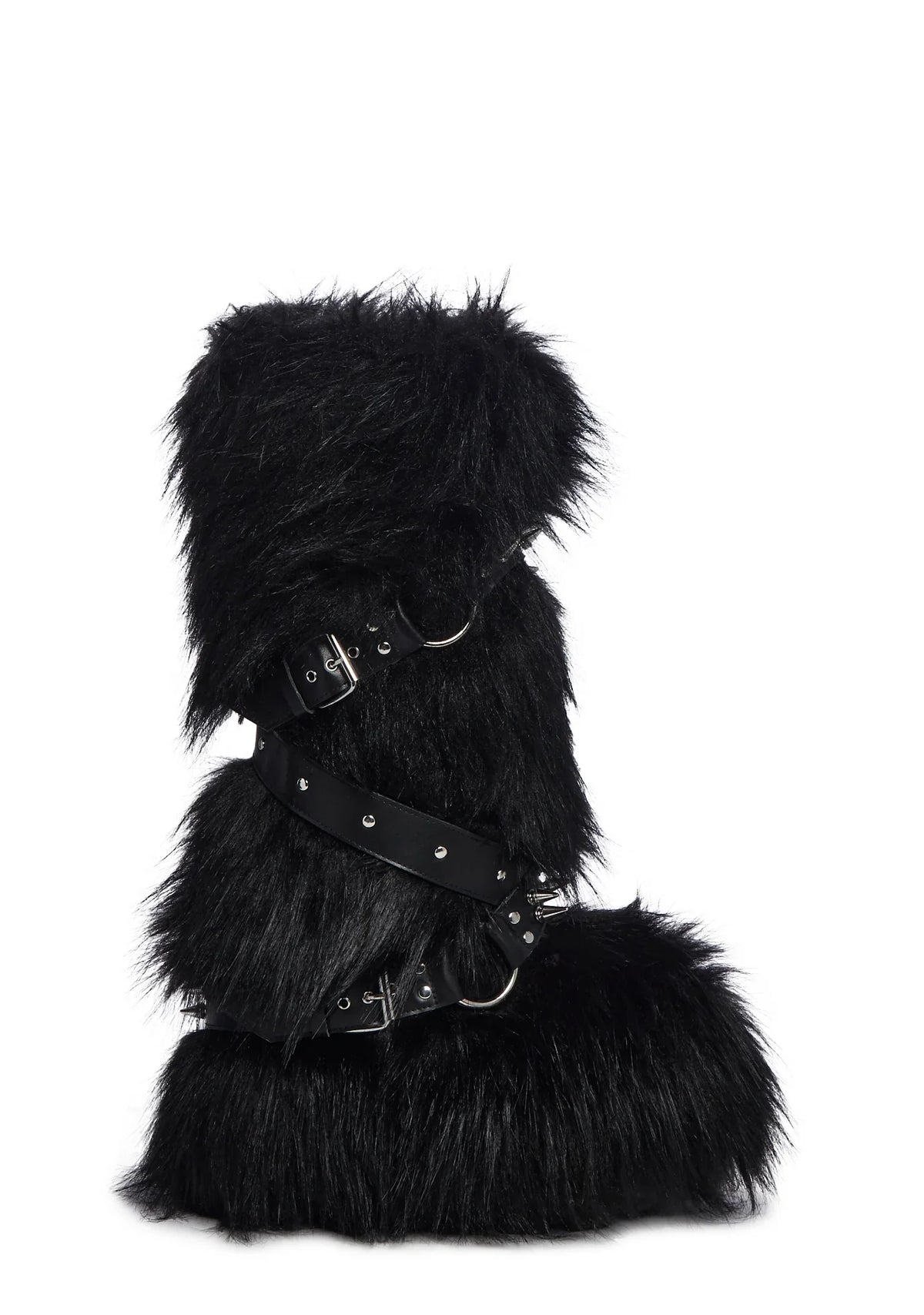 Wild Instincts Faux Fur Boots - Black