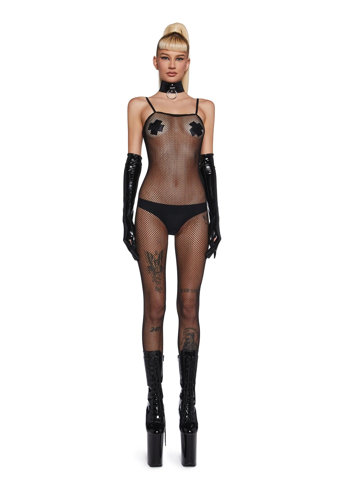 Out Of Luck Fishnet Body Stocking