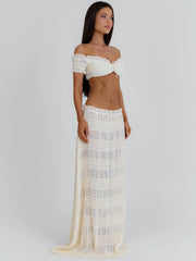 Cassidee Maxi Skirt Cream