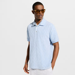 LOUIS VUITTON Monogram French Terry Polo Shirt #383441