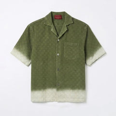 Gucci Bleached GG Cotton Denim Jacquard Shorts and Shirts #386737