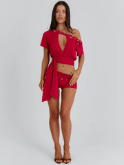 Janiya Shorts Red
