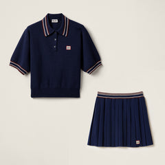MiuMiu Wool and Cashmere Polo Sweater #386042