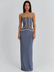 Kaisha Maxi Dress Steel Grey