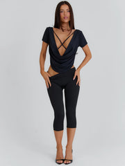 Summa Longline Top Black