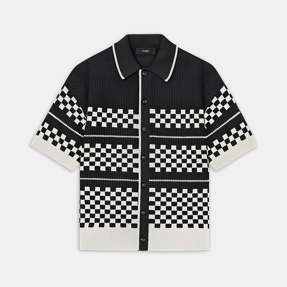 AMIRI CHECKERED MESH SHIRT AND SHORT #386685