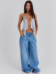 Ora Crop Top Silver